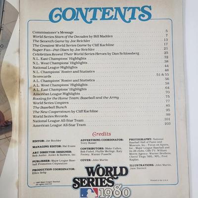 WORLD SERIES 1980 OFFICIAL PROGRAM IN KANSAS CITY - W/TICKET STUBBS - COOL!