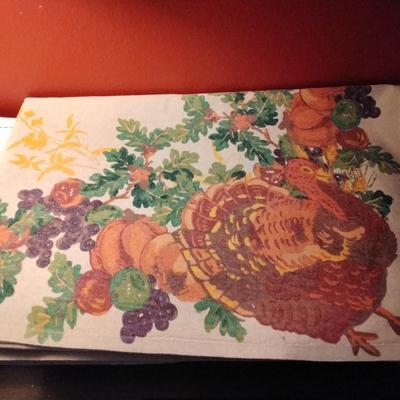 Thanksgiving Raw Linen Tablecloth