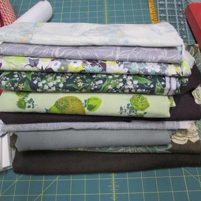 Lot of Fabric and Ribbon