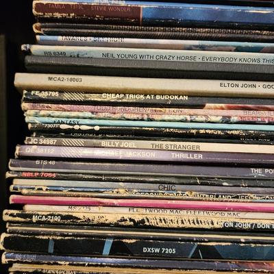 Huge Lot over 250 Vinyl LP Record Albums - Lots of Classic Rock & Folk Music -