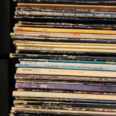 Huge Lot over 250 Vinyl LP Record Albums - Lots of Classic Rock & Folk Music -
