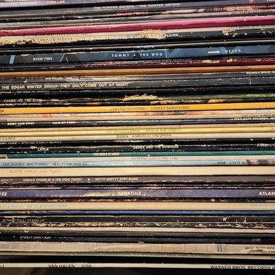 Huge Lot over 250 Vinyl LP Record Albums - Lots of Classic Rock & Folk Music -