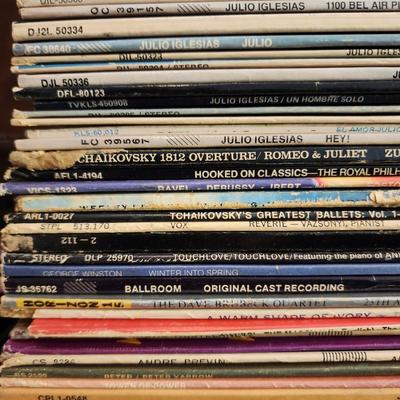 Huge Lot over 250 Vinyl LP Record Albums - Lots of Classic Rock & Folk Music -