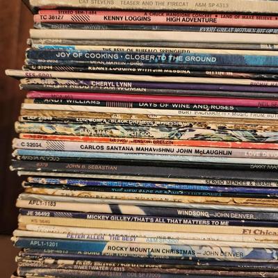 Huge Lot over 250 Vinyl LP Record Albums - Lots of Classic Rock & Folk Music -