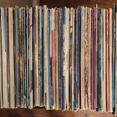 Huge Lot over 250 Vinyl LP Record Albums - Lots of Classic Rock & Folk Music -