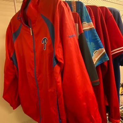 Lot C164: Phillies Shirts & Jackets Size XL
