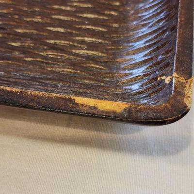 Set of Four - 4" Feather Ball Orbs in Wooden Tray