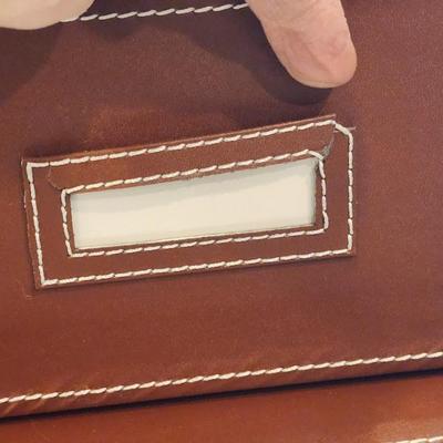 Lot of 7 Faux Leather Photo File Boxes