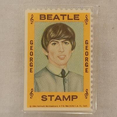 1964 Hallmark Beatles George Harrison Stamp WCG Grade 10 - Mint
