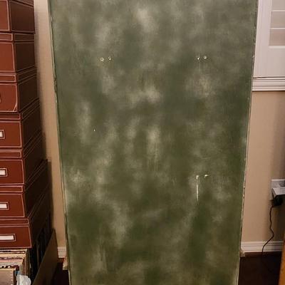 Petite Cabinet Bookcase with glass doors and  faux drawer front 56" tall x 26.5" wide x 12" deep