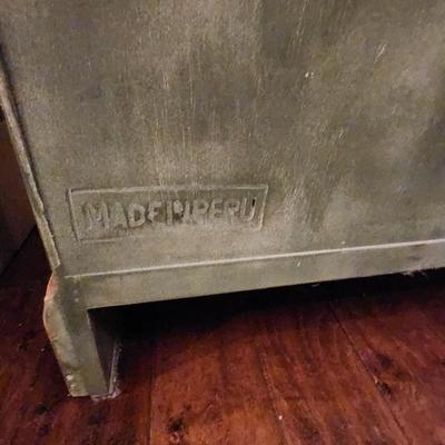 Petite Cabinet Bookcase with glass doors and  faux drawer front 56" tall x 26.5" wide x 12" deep