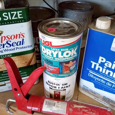 WATER SEAL, PAINT THINNER AND MORE