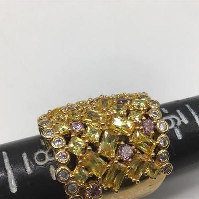 Gorgeous Cubic Zirconia Cocktail Ring 💍🥰🥰🥰