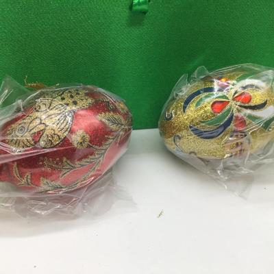 12 Joan Rivers 2009 Russian Inspired Easter Egg Christmas Ornaments Box Set