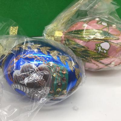 12 Joan Rivers 2009 Russian Inspired Easter Egg Christmas Ornaments Box Set
