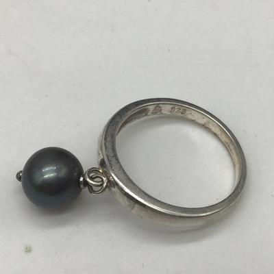 Pearl and Silver Fashion Ring 925
