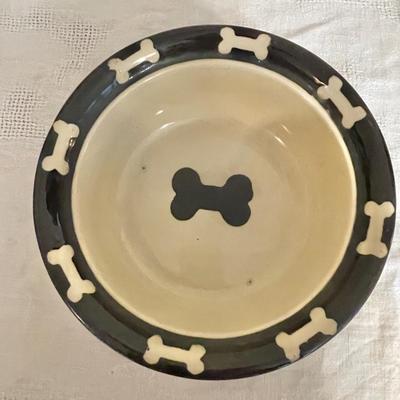 Lot 171 Studio Sculpture "Dog Not Descending Stair Case" Signed + Dog Bowl