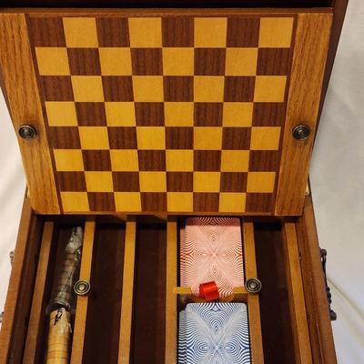 Thomas Pacconi Classics Game Box with pieces: Chess, Checkers, Cards