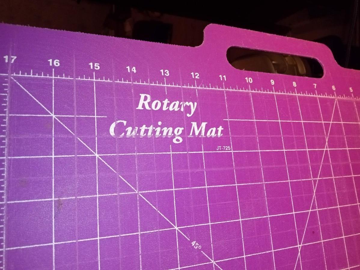 ROTARY CUTTING BOARDS, YARN, KNITTING AND CROCHET NEEDLES
