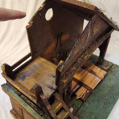 Vintage 15 piece Italian Nativity Set with Vintage Creche