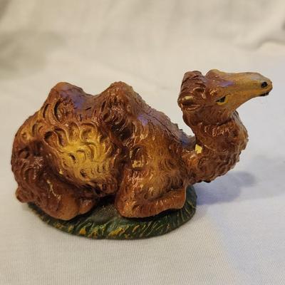 Vintage 15 piece Italian Nativity Set with Vintage Creche