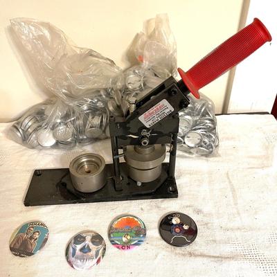 Lot 180 Tecre Button Maker Model 150 Includes Bags of Blanks