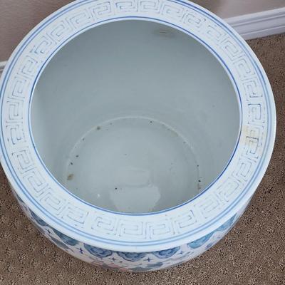 Large Chinese ceramic planter pot