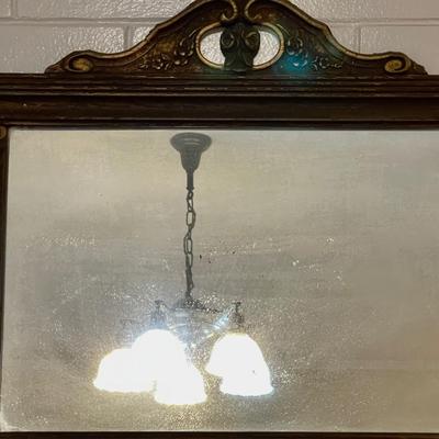 Lot 196 Antique Wall Mirror Wood Frame Shabby Chic