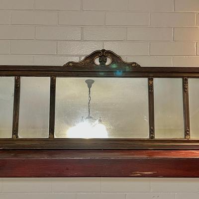 Lot 196 Antique Wall Mirror Wood Frame Shabby Chic