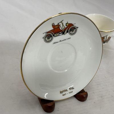 -9- Appleton Wisconsin Marked | Car Cup and Saucer