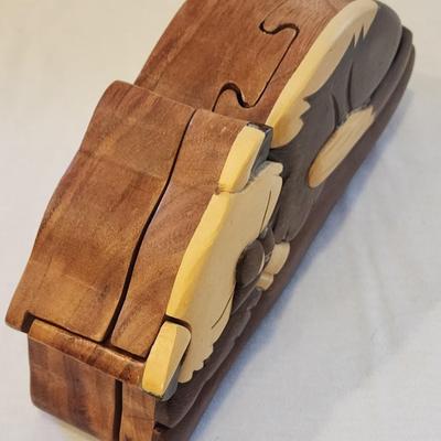 Sleeping Cat Puzzle Box - Trinket or Jewelry Box