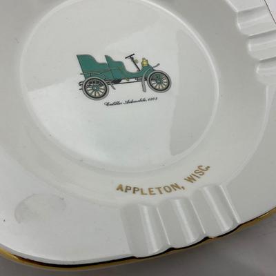-10- Appleton Wisconsin 1857-1957 Marked | Car Plate and Ashtray