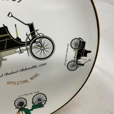 -10- Appleton Wisconsin 1857-1957 Marked | Car Plate and Ashtray