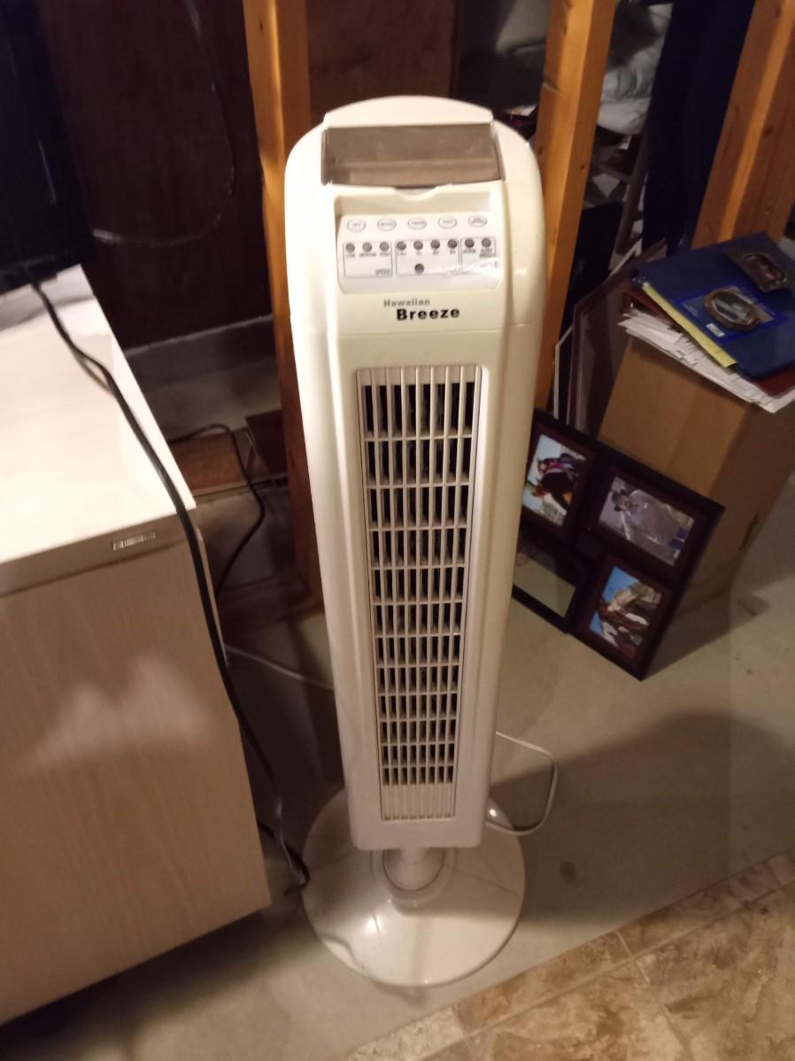DYNEX 24" TELEVISION AND A HAWAIIAN BREEZE FAN