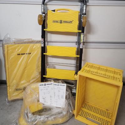 Total Trolley multi-use step ladder, furniture dolly, 4-wheel cart,, hand truck.