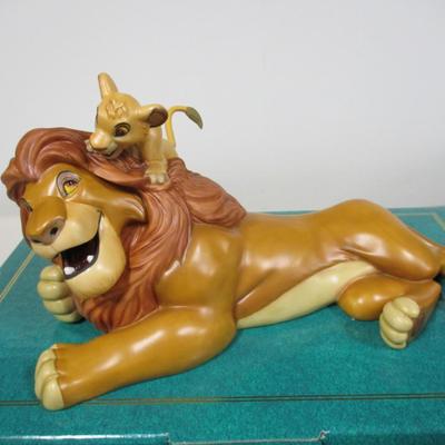 WDCC Disney Figurine The Line King Simba & Mufasa in Box with COA