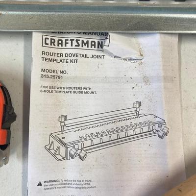 CRAFTSMAN ROUTER DOVETAIL JOINT TEMPLATE KIT AND OTHER TOOLS!