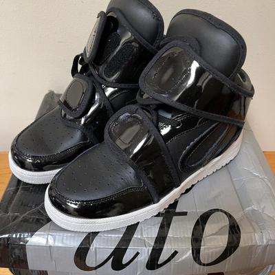Lot 212 ATO Hi Vintage Hightop Mens Shoes Size 8 Gently Worn Sneakers Black