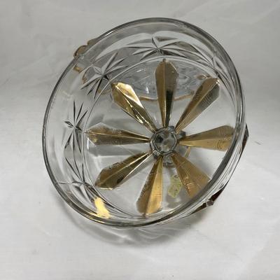 -19- Clear with Gold Accents and Stars | Glassware Pieces