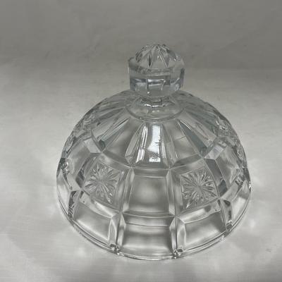 -23- Clear Glass | Covered Butter Dish