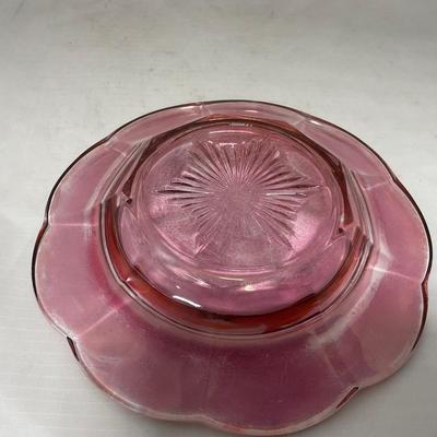 -37- Heavy Pink / Amethyst | Covered Butter Dish | Lidded Sugar & Creamer