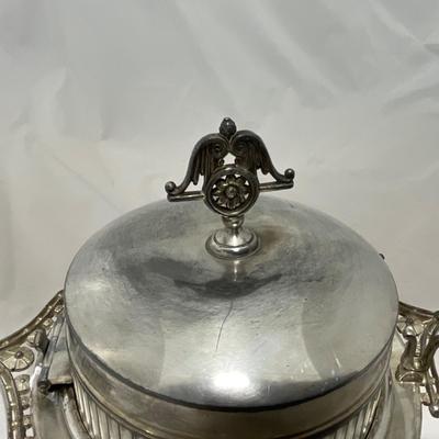 -41- Marked Metal Butter Dish | Serving Knife