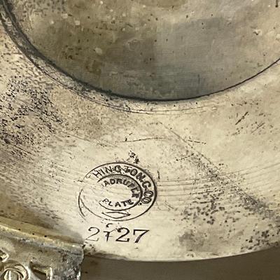 -41- Marked Metal Butter Dish | Serving Knife