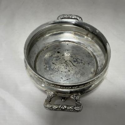 -42- Metal Covered Butter Dish | Serving Knife
