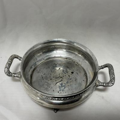 -42- Metal Covered Butter Dish | Serving Knife