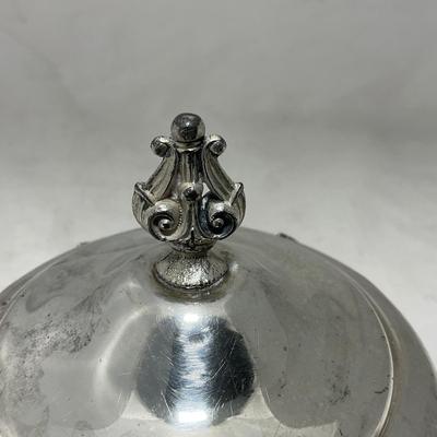 -42- Metal Covered Butter Dish | Serving Knife