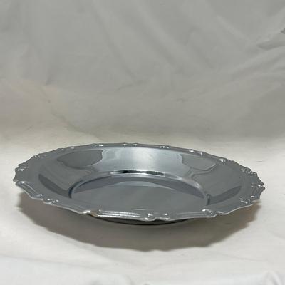 -44- Small Metal & Gold Accents | Covered Butter Dish