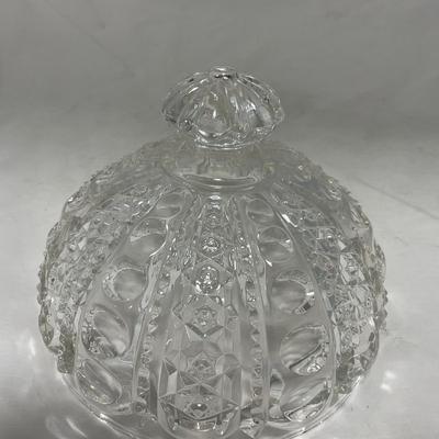 -50- Clear Glass | Covered Butter Dish