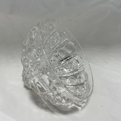 -50- Clear Glass | Covered Butter Dish