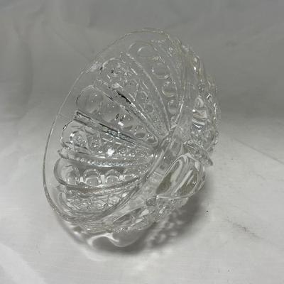 -50- Clear Glass | Covered Butter Dish